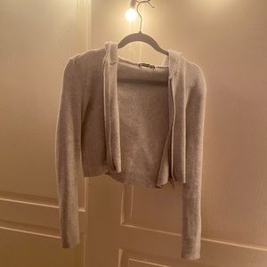 Brandy melville grey Arden zip up